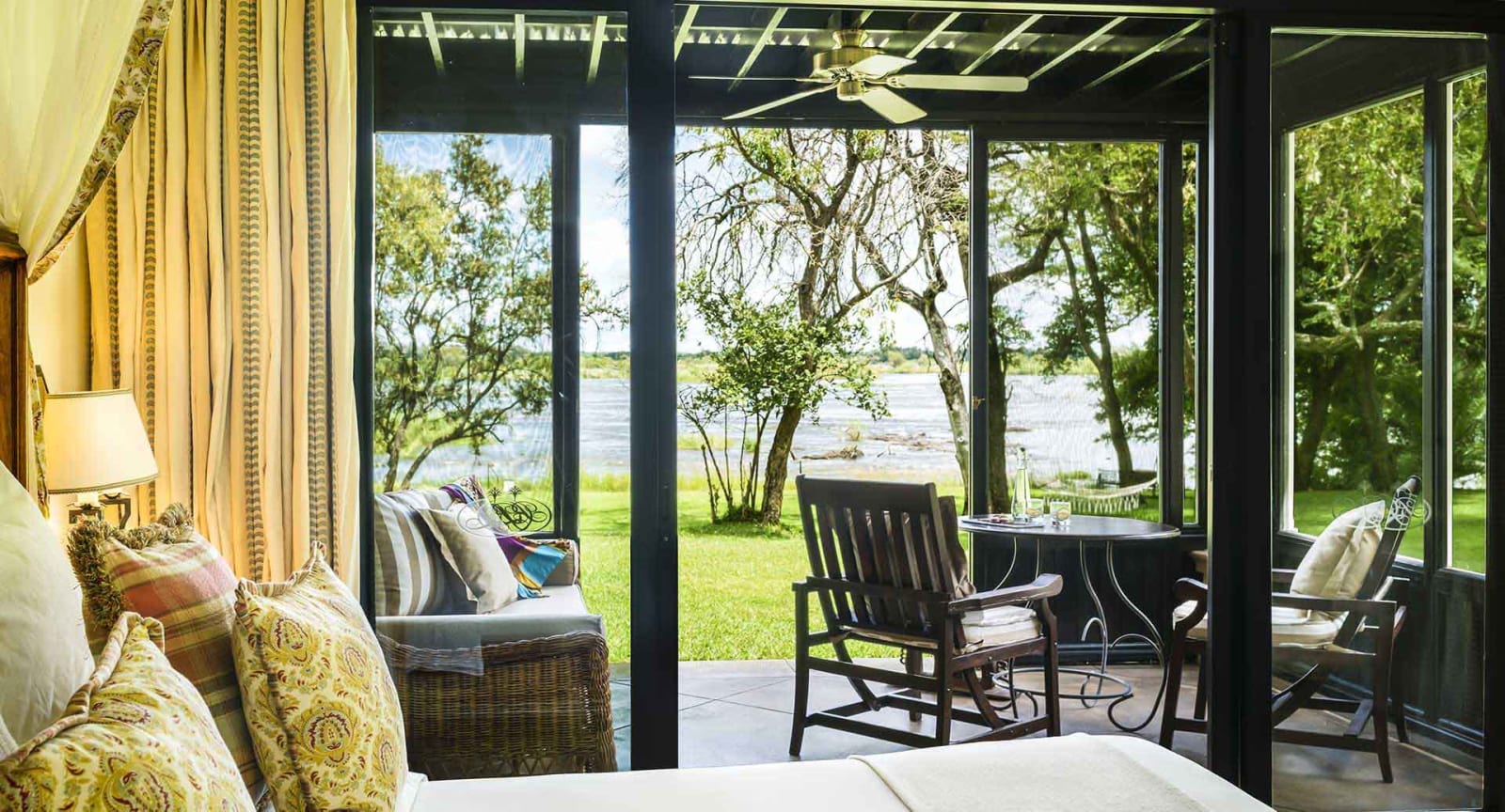 Corner sunroom of an Executive Garden Room, The Royal Livingstone