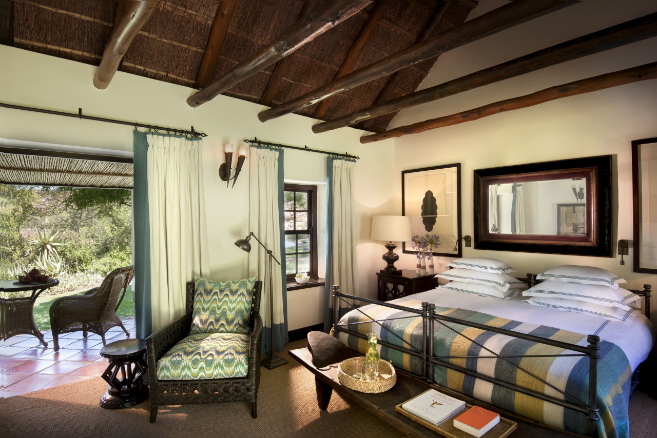 Bushmans Kloof Luxury Room overlooking indigenous gardens