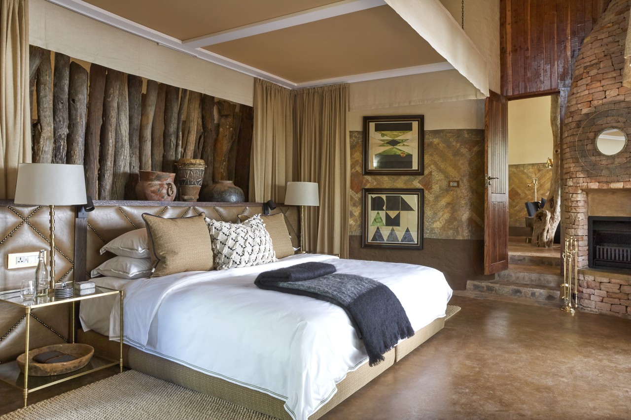 Pamu Master Bedroom Mickey Hoyle at Singita Pamushana Lodge