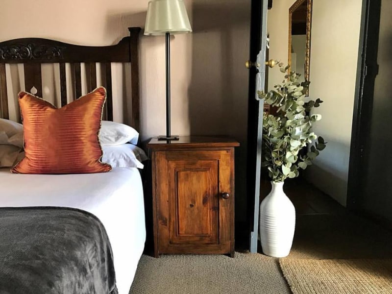 Bedroom detail with antique furniture