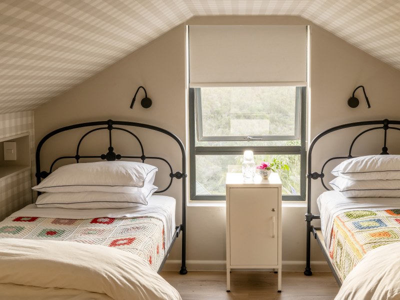 Two single beds in the attic