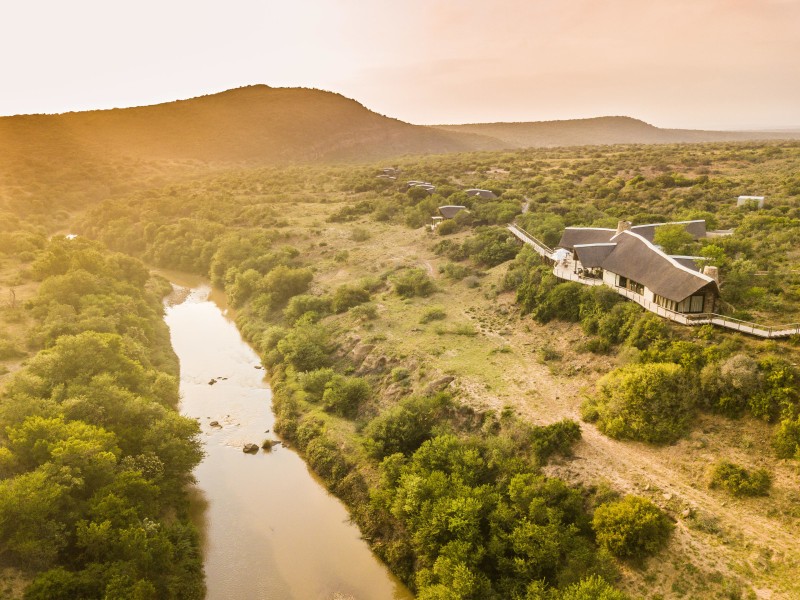 The landscape at Kwandwe Private Game Reserve