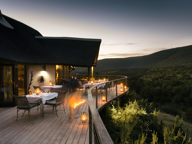 The landscape at Kwandwe Private Game Reserve