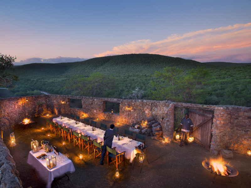 The landscape at Kwandwe Private Game Reserve