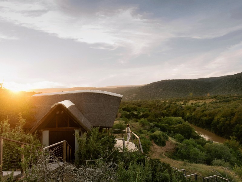 The landscape at Kwandwe Private Game Reserve