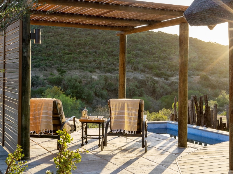 The landscape at Kwandwe Private Game Reserve