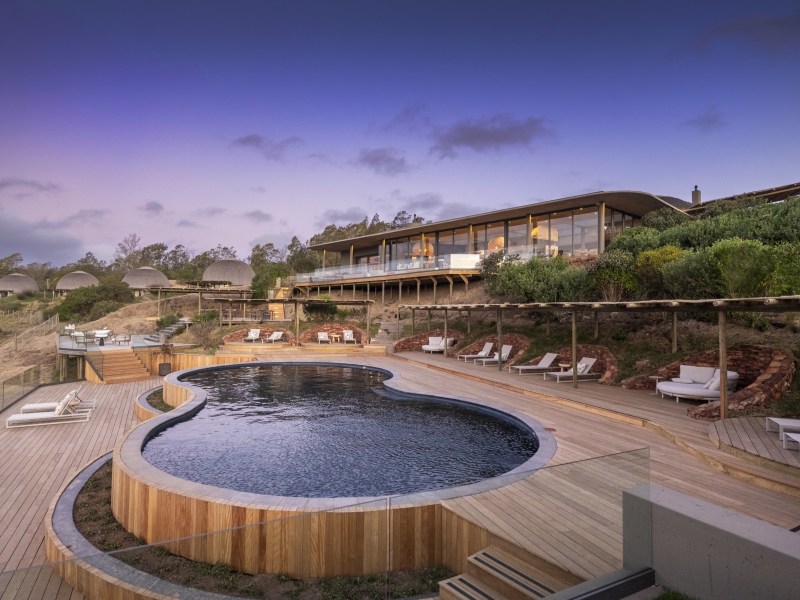 Kwena Lodge main area at Gondwana Game Reserve