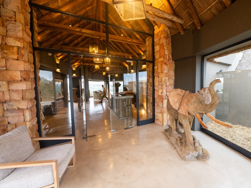 Lehele Lodge main area at Gondwana Game Reserve