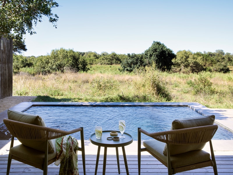 Family River Suite plunge pool, Lion Sands River Lodge