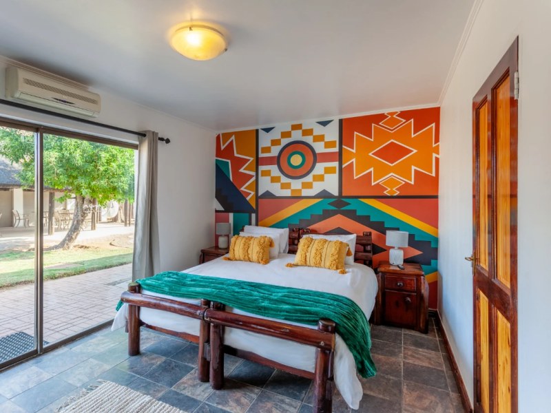 An en-suite lodge room at Loganda