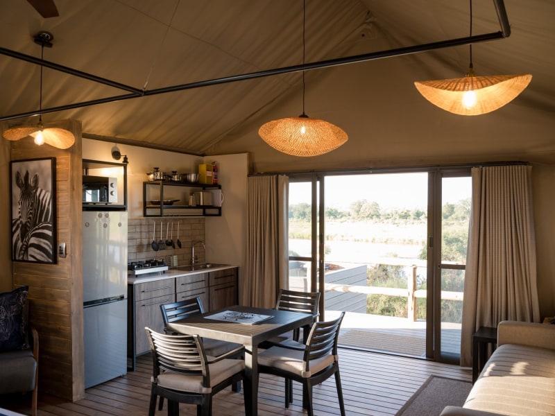 Self-Catering River Tent at Nkuhlu Tented Camp