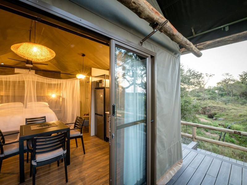 Self-Catering River Tent at Nkuhlu Tented Camp