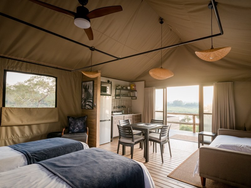 Self-Catering River Tent at Nkuhlu Tented Camp