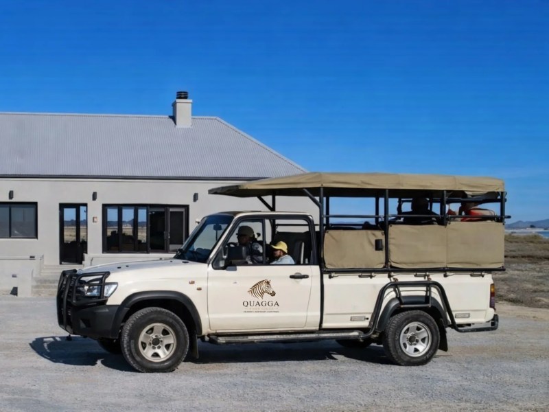 A game drive vehicle at Quagga River Lodge