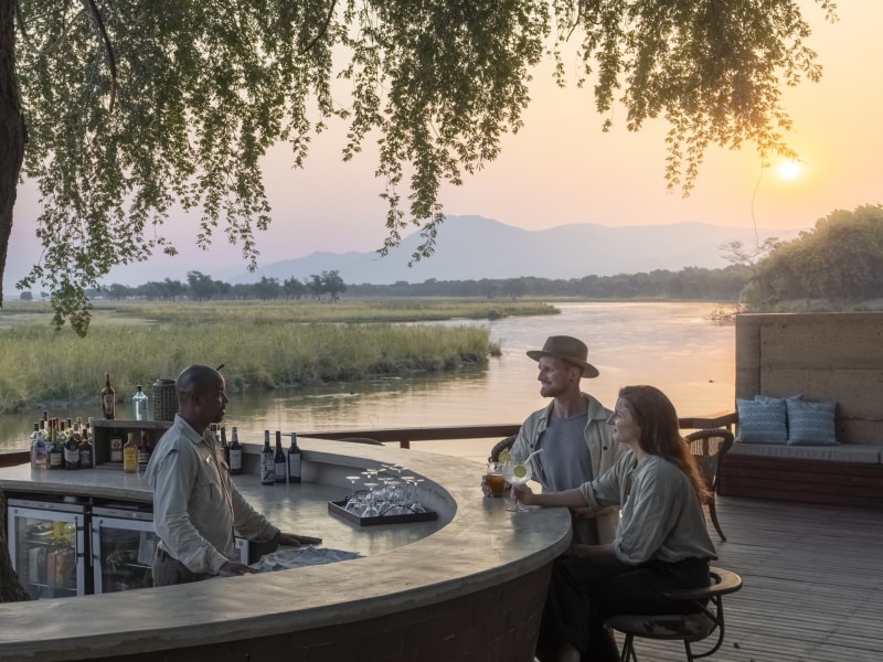 Main bar, Sausage Tree Camp