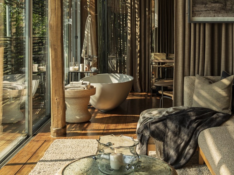 Singita Lebombo Suite Bedroom at Singita Lebombo Lodge