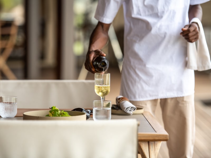 WINE Sabora Tented Camp Lunch at Singita Sabora Tented Camp