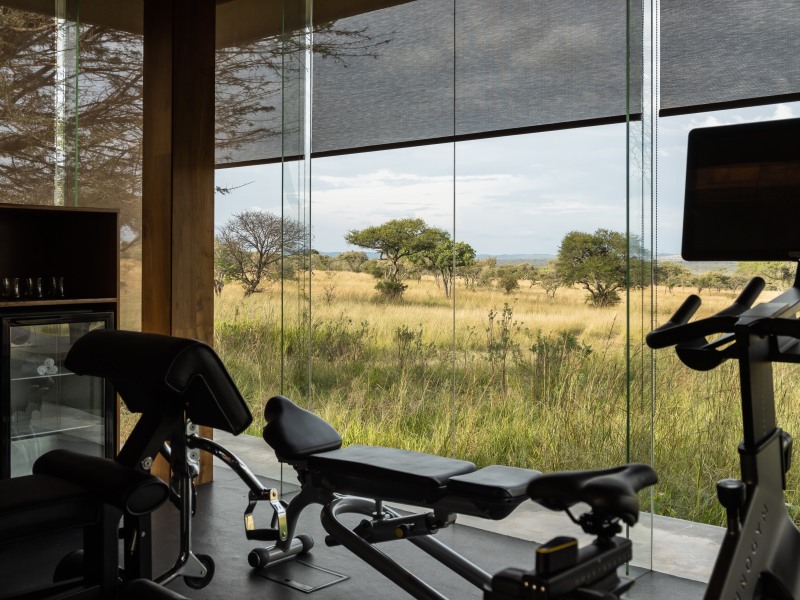 Serengeti House Activities Gym at Singita Serengeti House