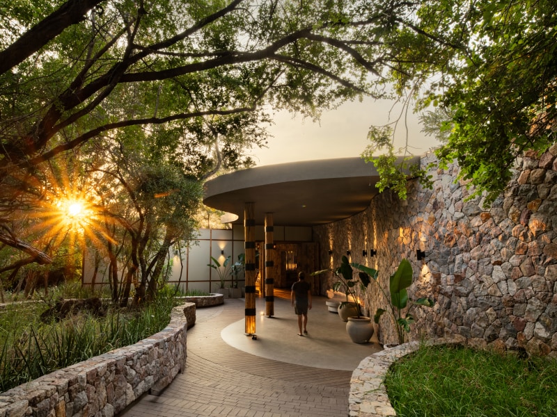 The welcome area at Tanda Tula Safari Camp