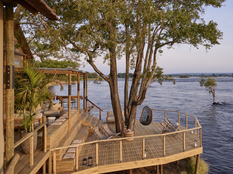 Rapids View Villa deck