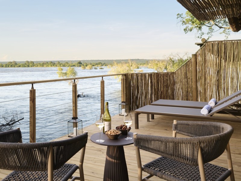 View of the Zambezi from Rapids View Villa