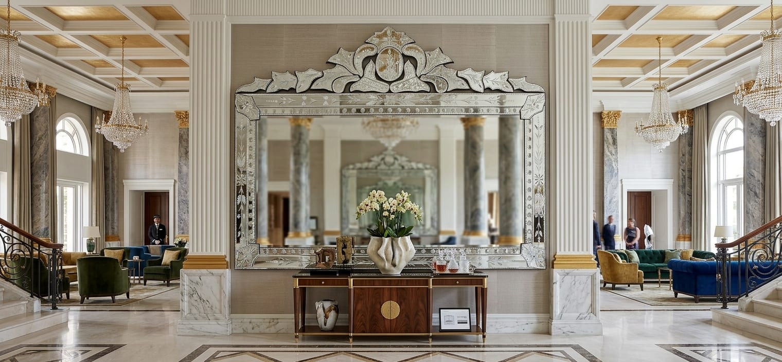 Large Format Mirror up to 12×8 ft — Arte Venezia Global