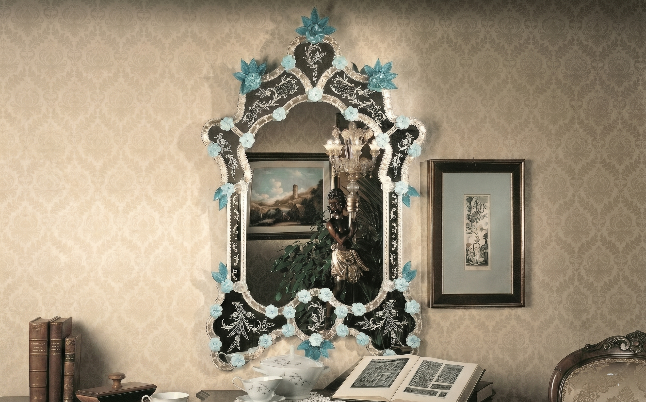 Mirror in luxury lobby
