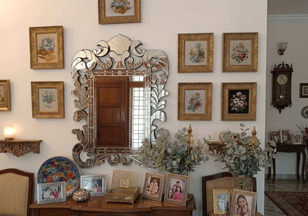 Heritage resort mirror