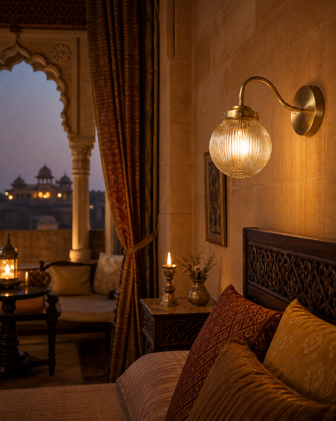 Brass sconce