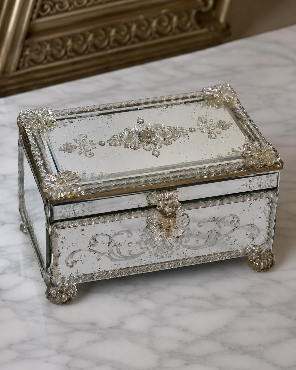 Custom lacquered box detail