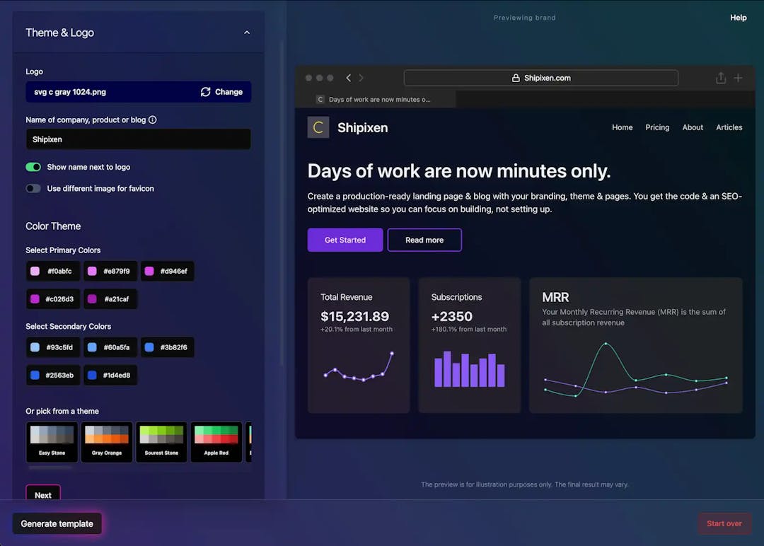 shipixen dashboard