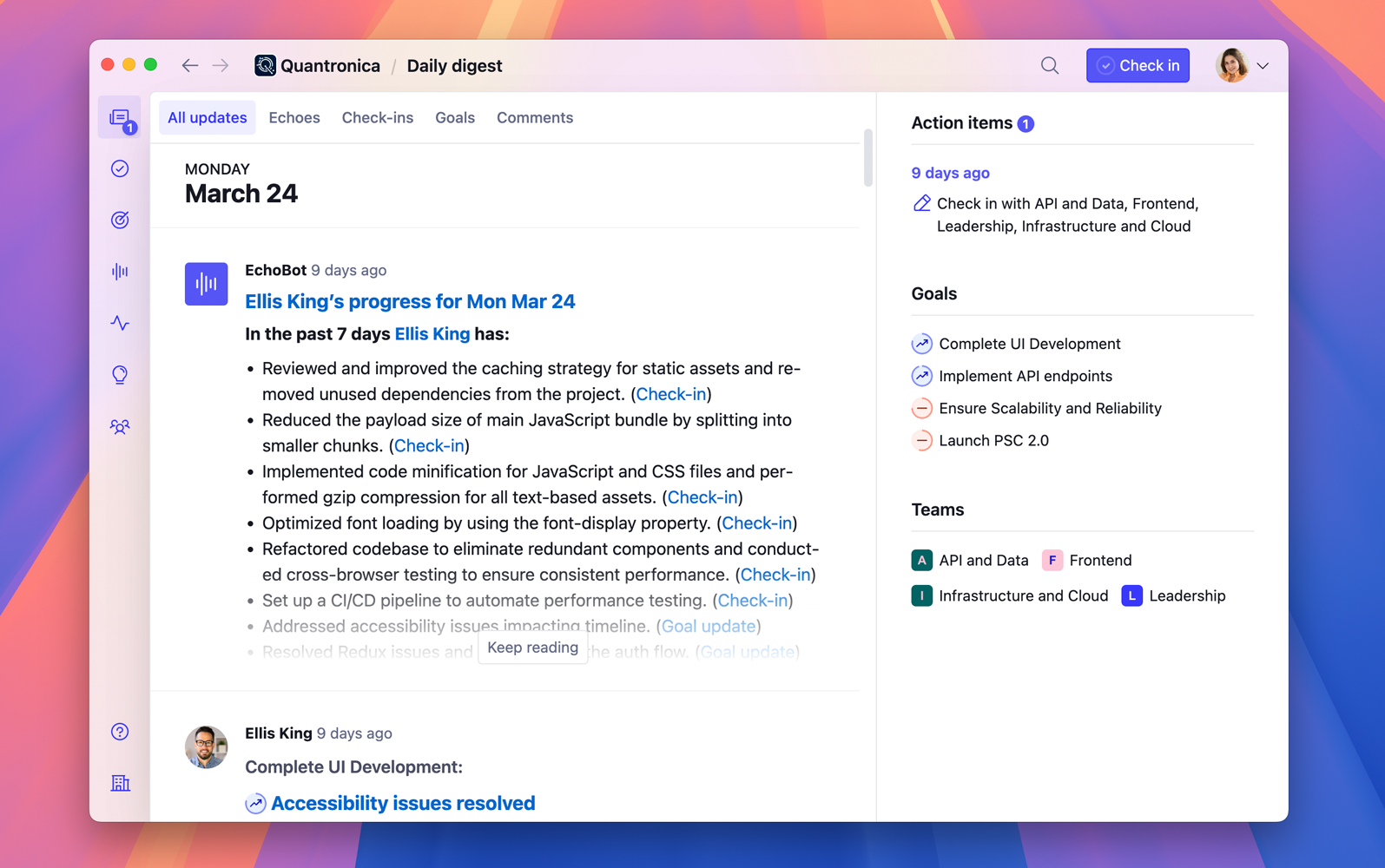 Steady desktop running on a Mac