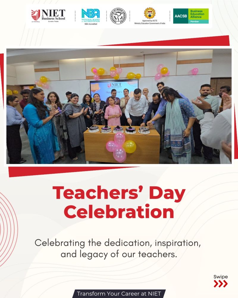 Teachers’ Day Celebration at NIET Business School!