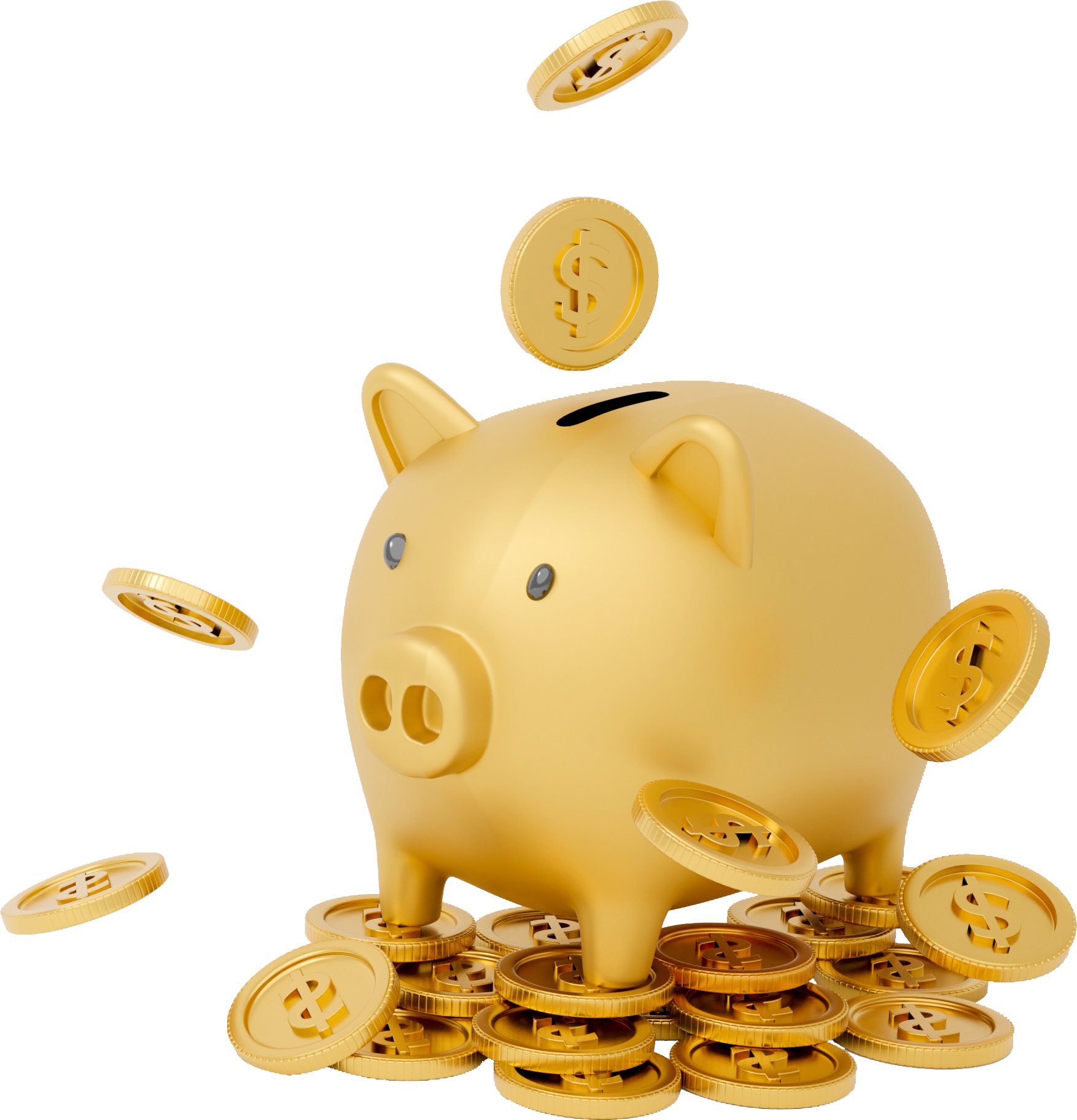 golden piggy bank