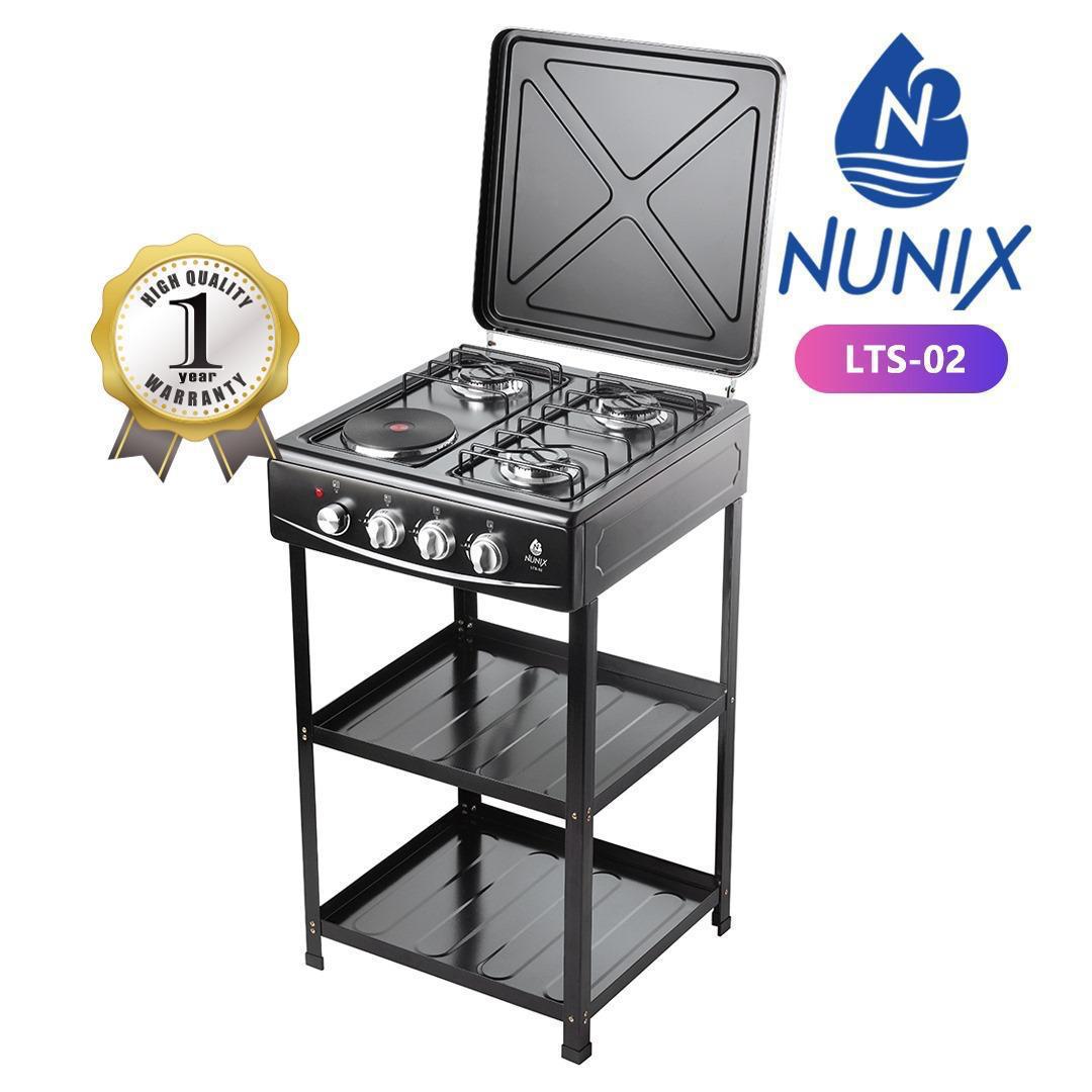 Nunix 3gas 1 Electric cooker with stand and shelves