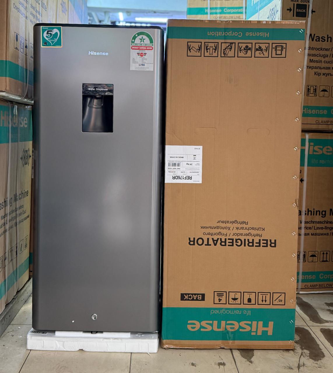 Hisense 176L single door refrigerator with dispenser