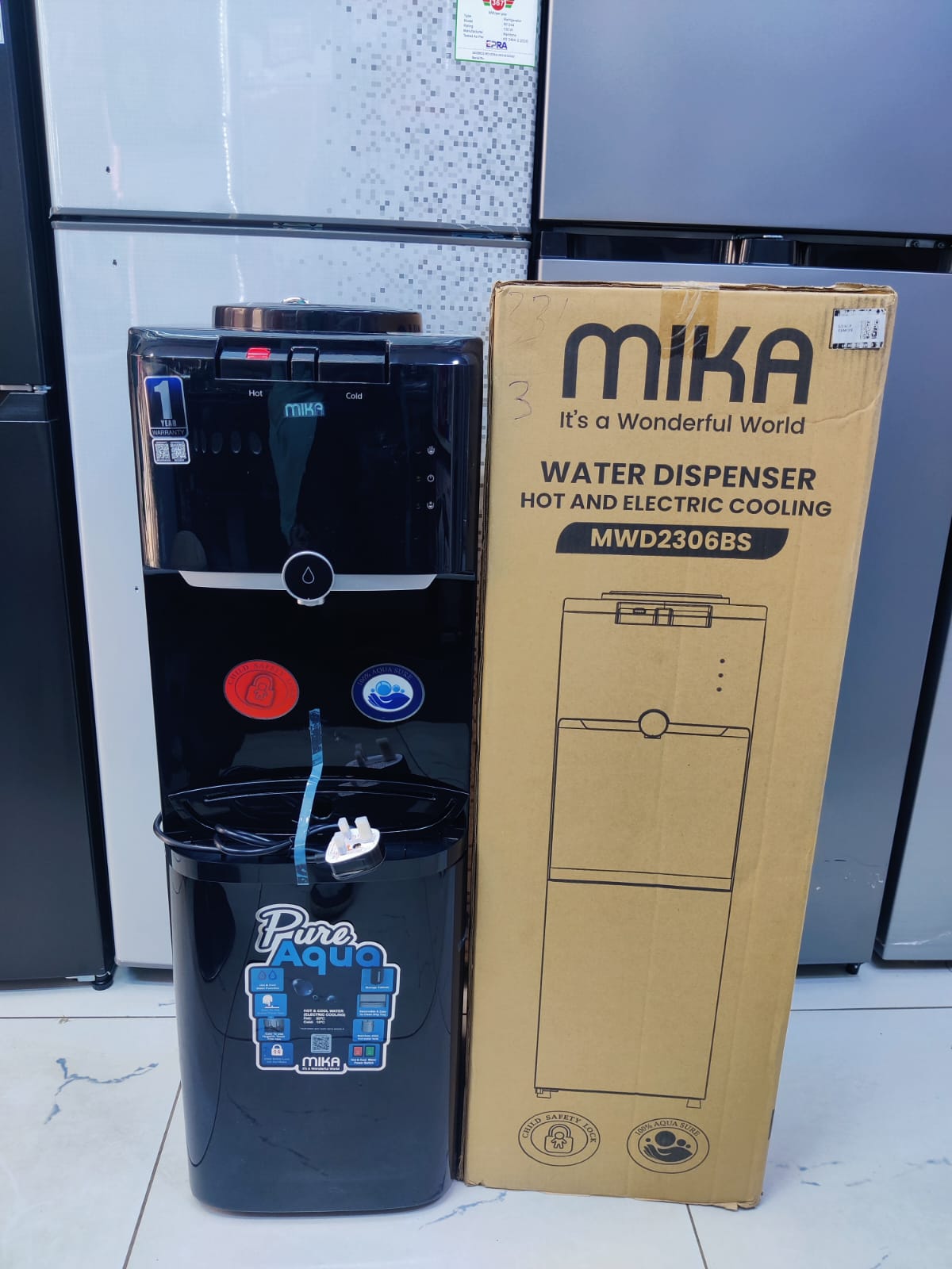 Mika hot and cold water dispenser[MWD2306BS]