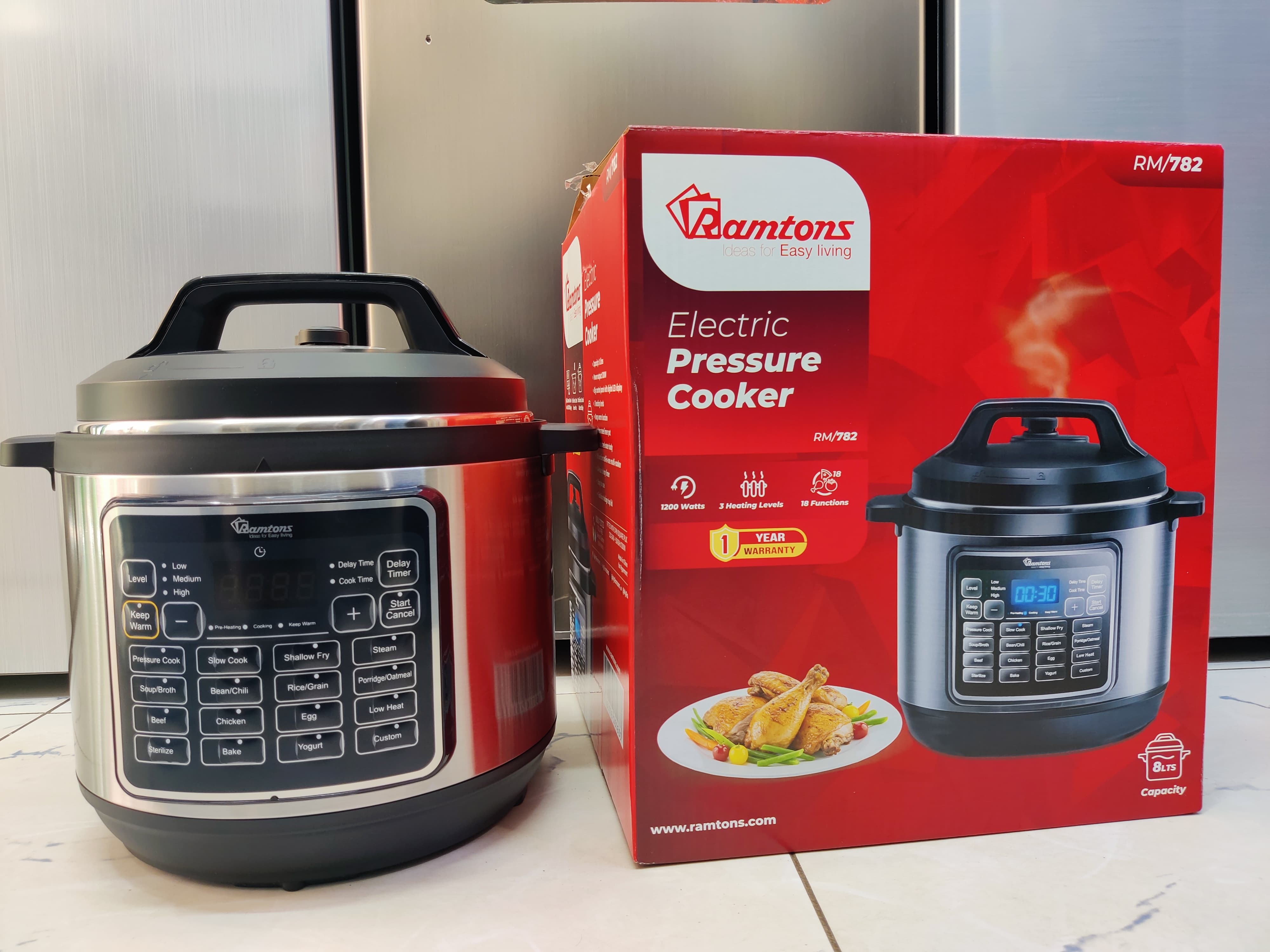 8L Ramtons electric pressure RM782