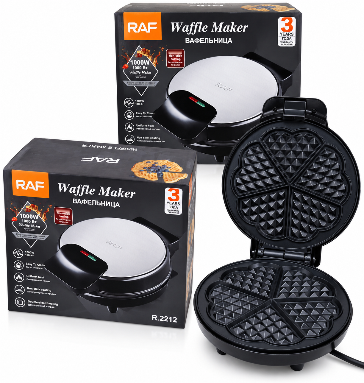 Waffle Maker 1000watts [Raf]