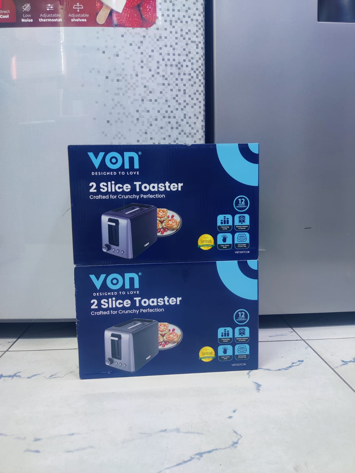 Von 2 two slice toaster