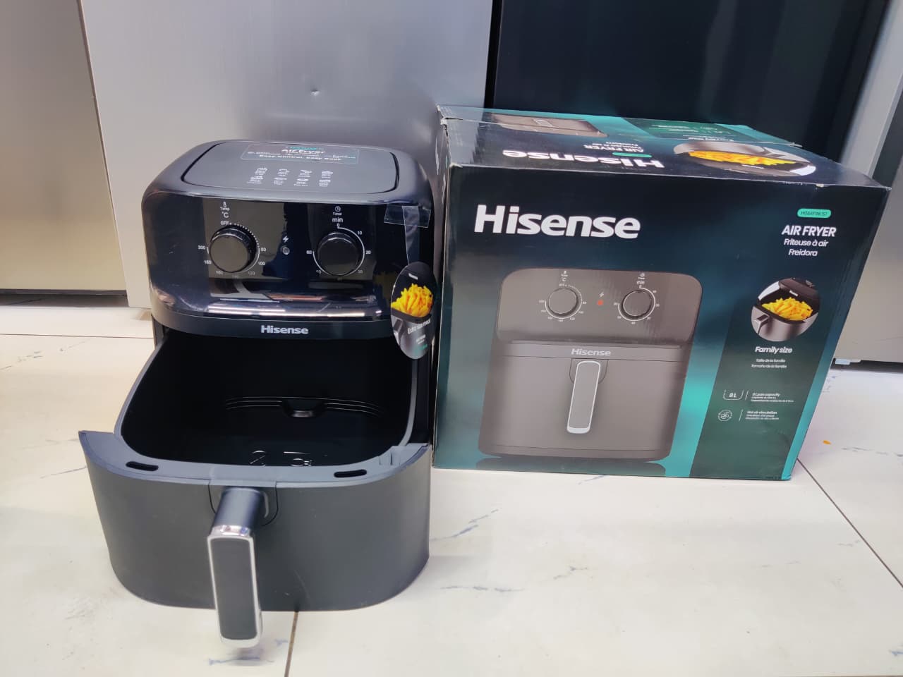 Hisense Double Air Fryer – Dual Basket Family Size Air Fryer for Healthy Cooking