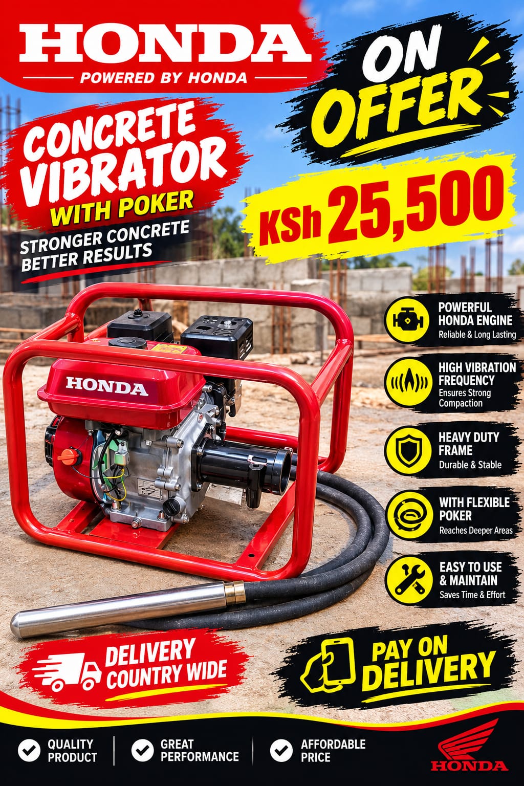 Concrete Vibrator with Poker