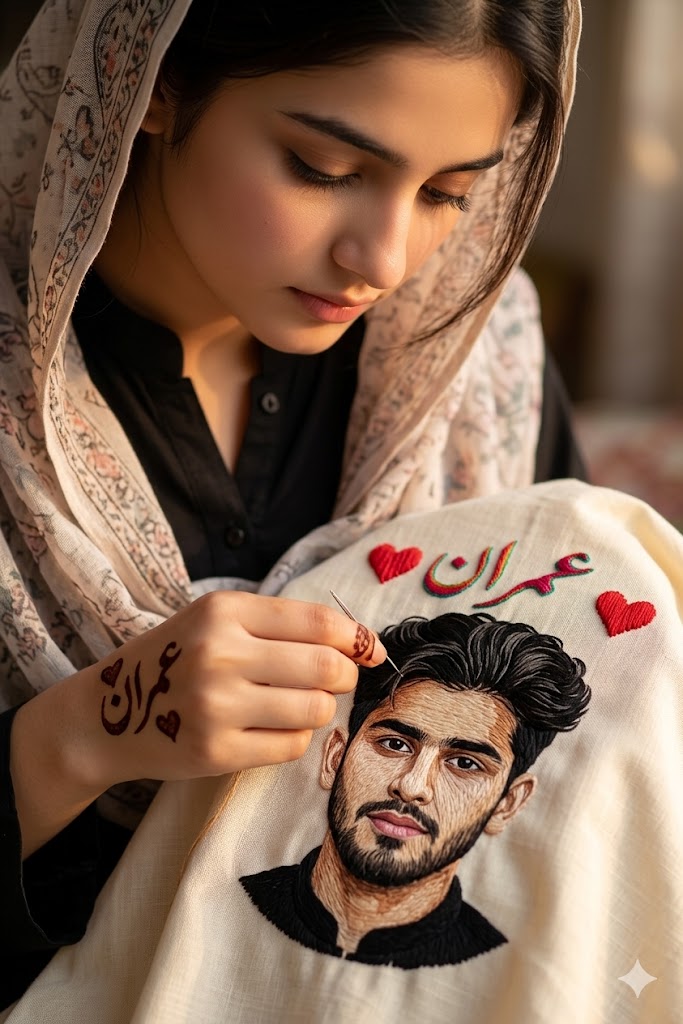 Embroidered Boy name DP