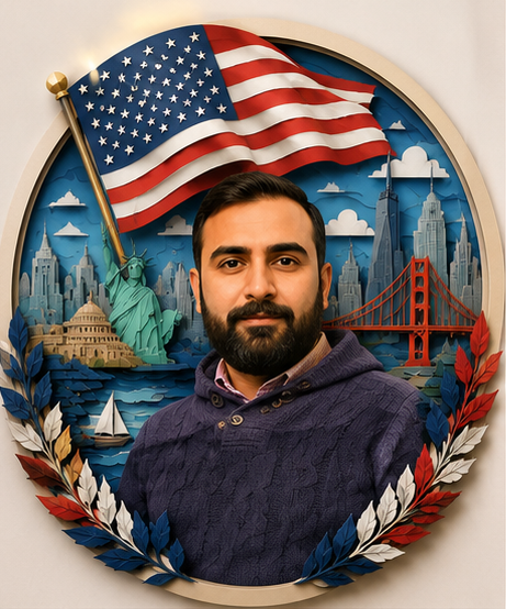 USA Premium 3D Layered Paper Cut Portrait — Free AI Image Prompt for Boys