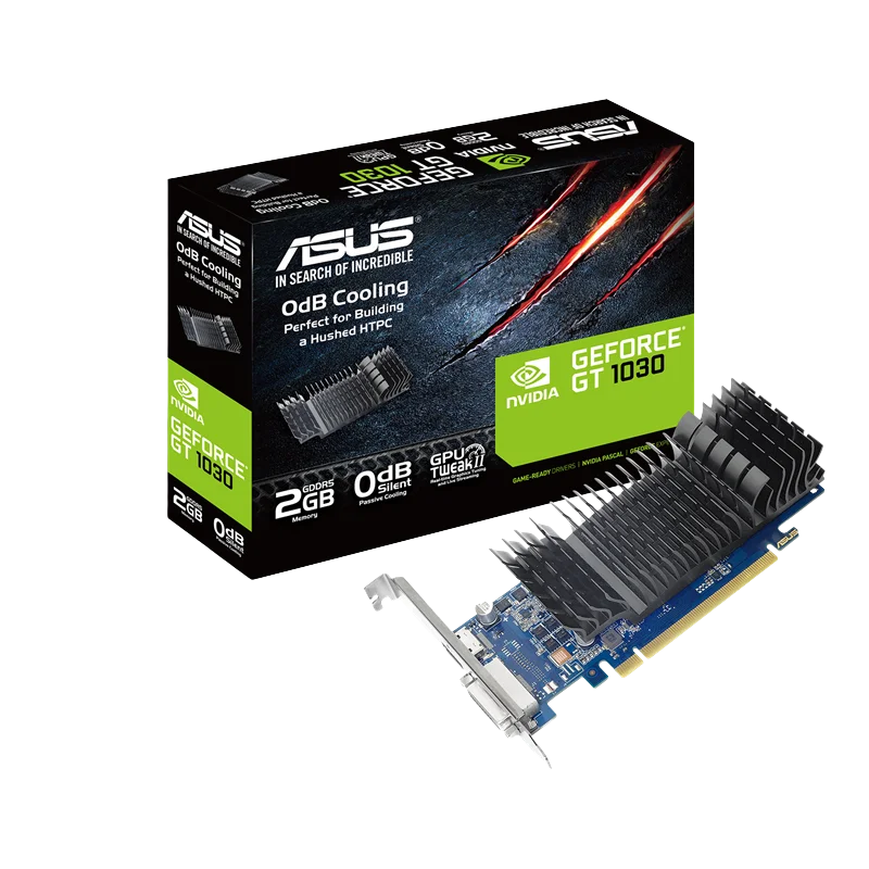 ASUS GeForce GT 1030 2GB GDDR5 Low Profile Graphics Card 