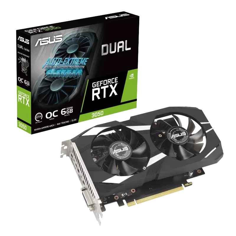 ASUS Dual GeForce RTX 3050 OC 6GB Graphics Card