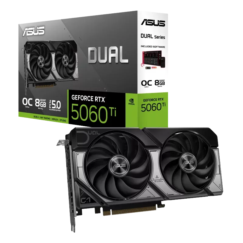 ASUS Dual GeForce RTX 5060Ti 8GB OC Graphics Card