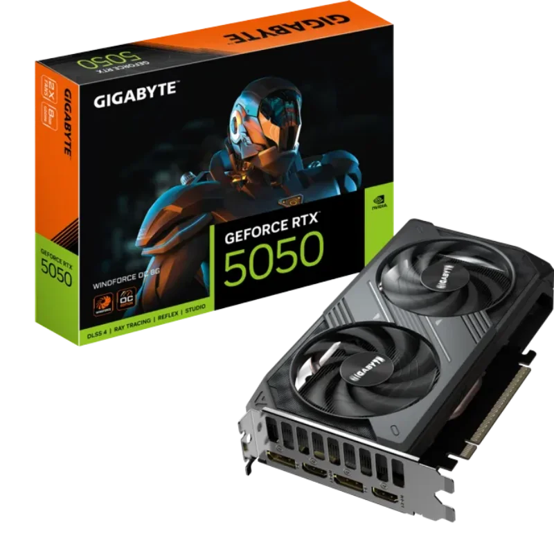 GIGABYTE GeForce RTX 5050 8GB WINDFORCE OC Graphics Card