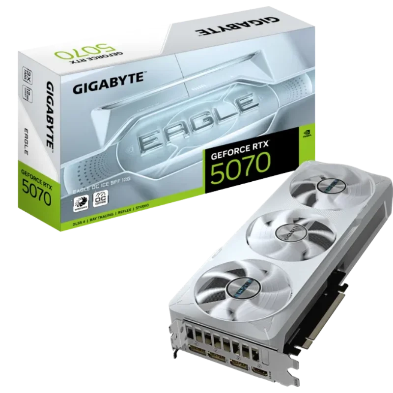 GIGABYTE GeForce RTX 5070 12GB EAGLE OC ICE SFF Graphics Card