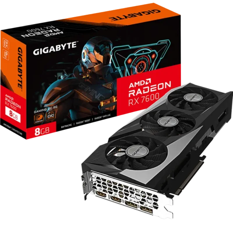 GIGABYTE Radeon RX 7600 8GB GAMING OC Graphic Card